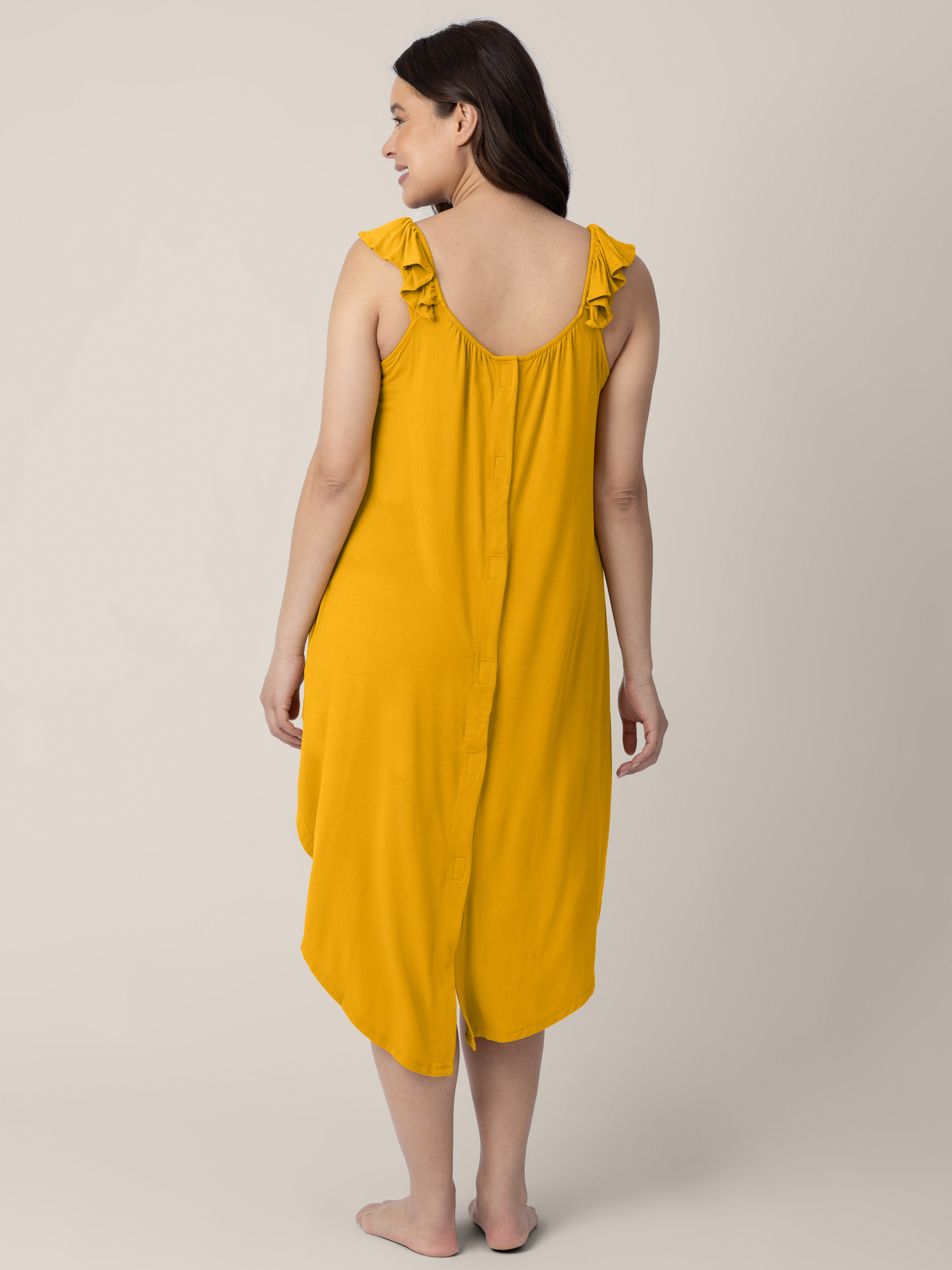 Ruffle Strap Labor & Delivery Gown | Honey