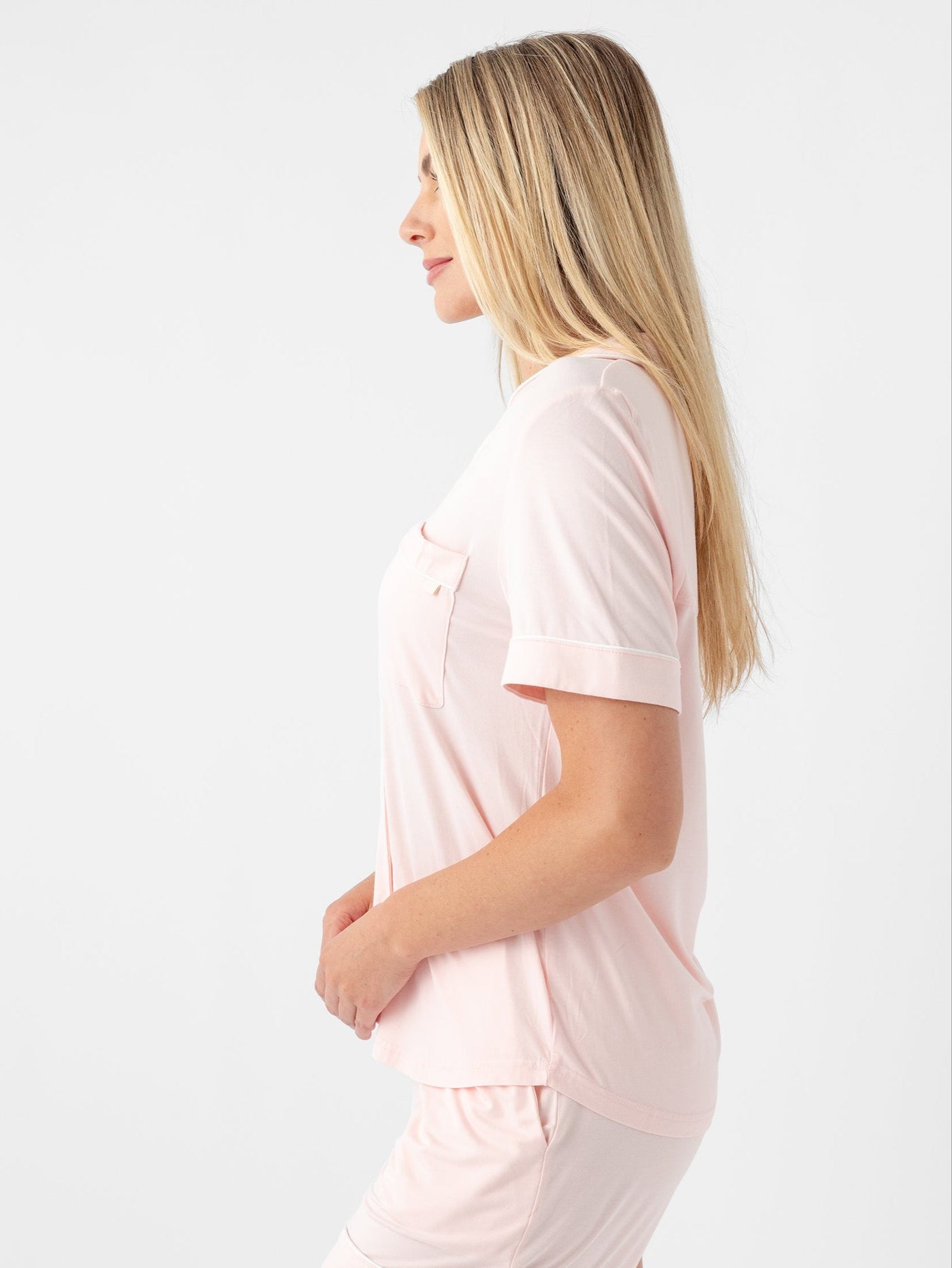 Women's Bamboo Stretch-Knit Short Sleeve Pajama Set
