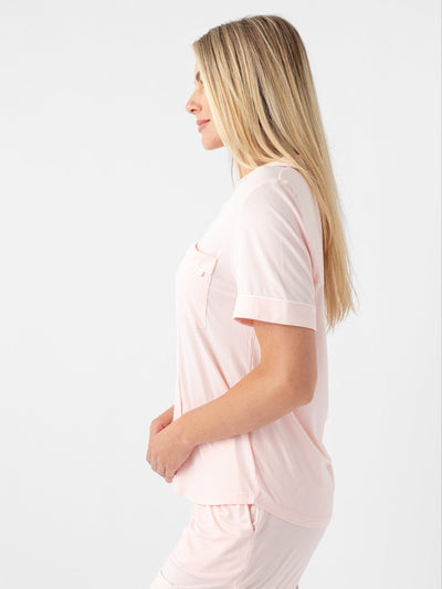 Women's Bamboo Stretch-Knit Short Sleeve Pajama Set