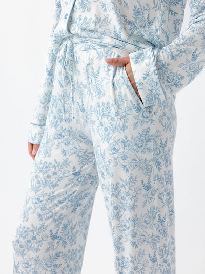 Women's Bamboo Stretch-Knit Long Sleeve Pajama Set