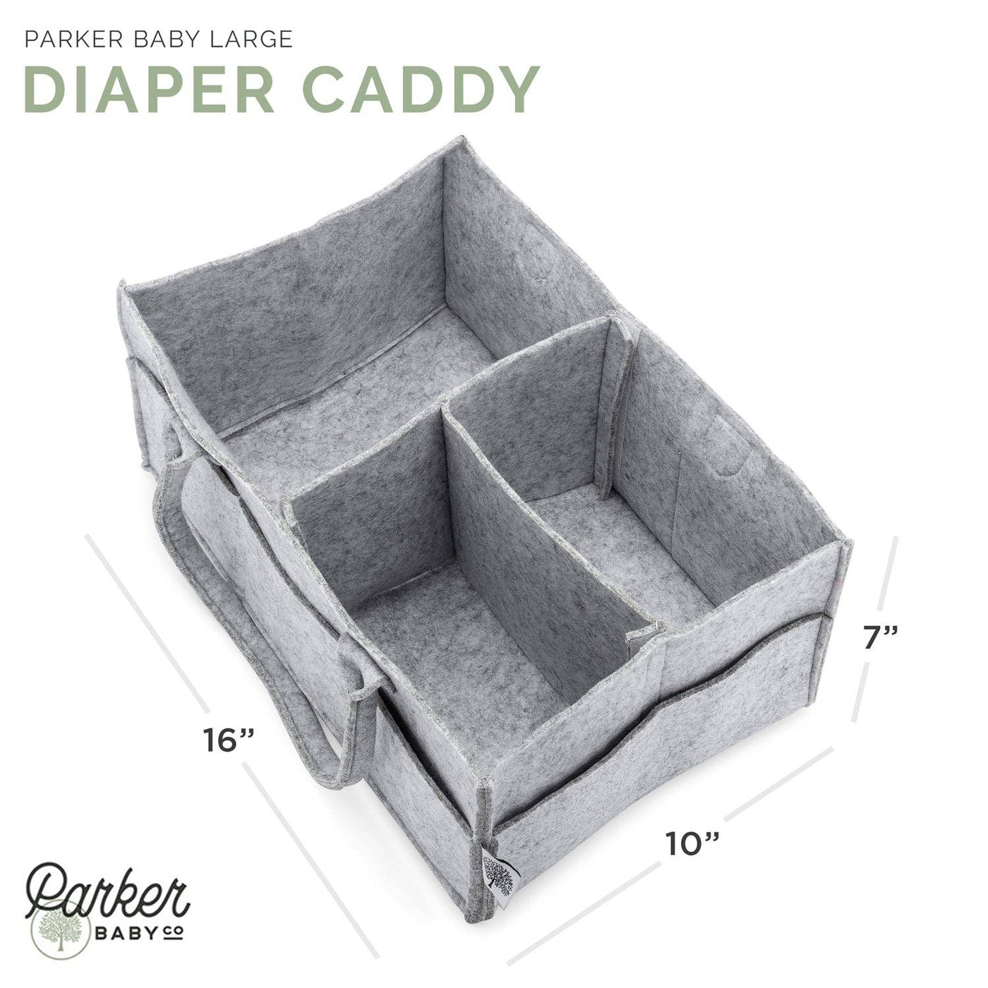 Parker Baby Diaper Caddy: Regular (13 x 9 x 7")