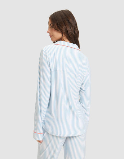 Women's Bamboo Stretch-Knit Long Sleeve Pajama Set