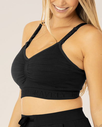 Sublime® Hands-Free Pumping & Nursing Bra | Black