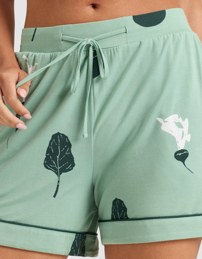 Women's Bamboo Stretch-Knit Short Sleeve Pajama Set