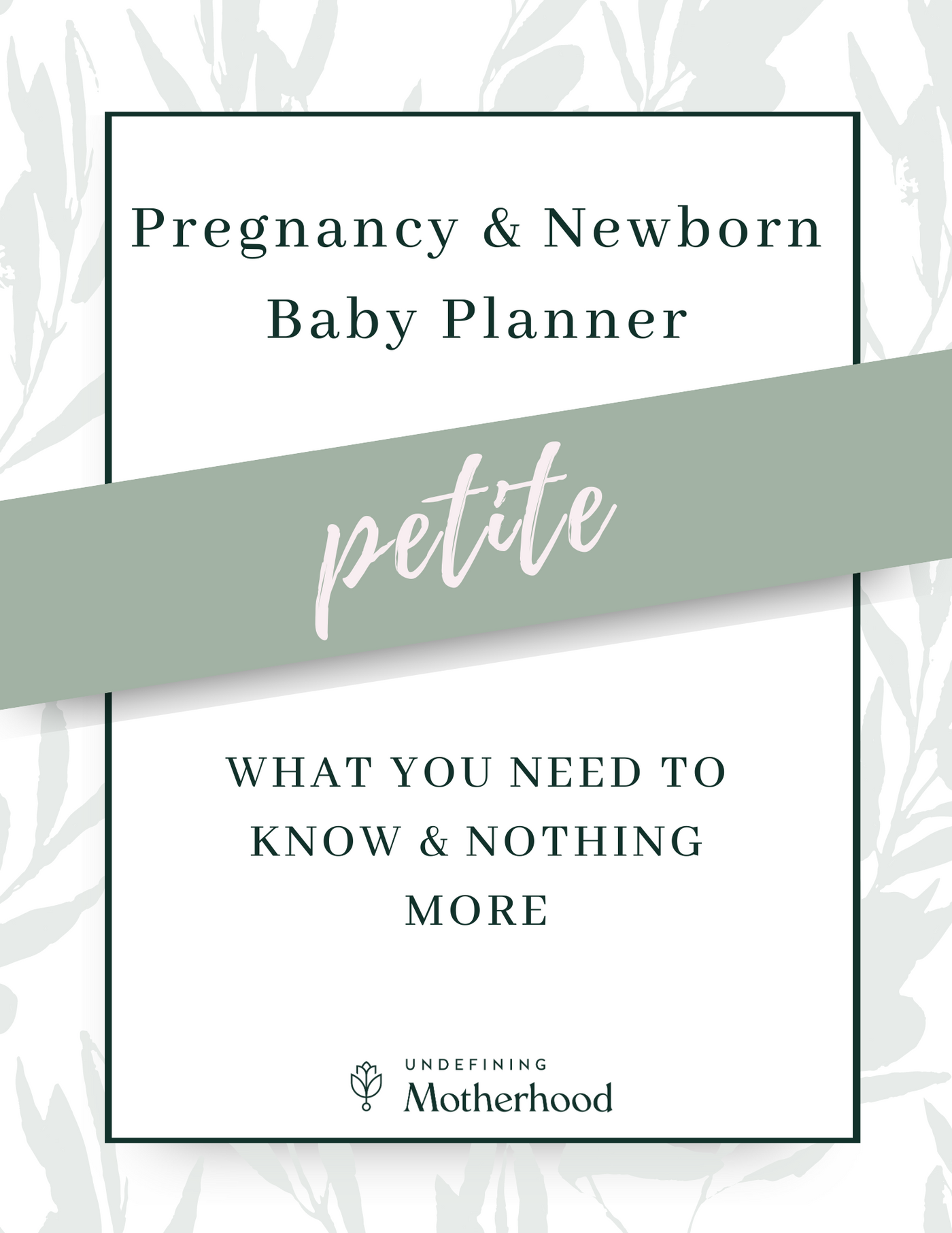 Petite Pregnancy Planner